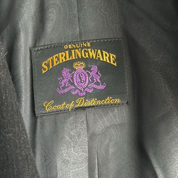 Vintage Sterlingware Coat of Distinction Long Peacoat Winter Wool coat Mens L - Picture 3 of 6